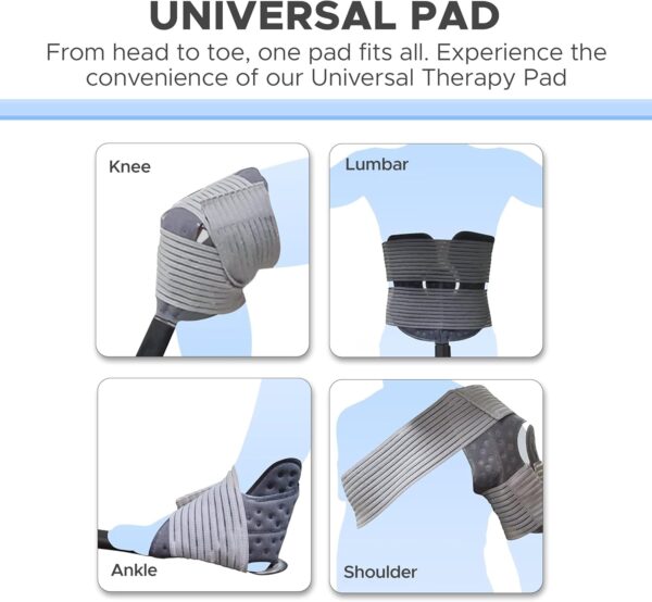 Universal “ U” Cryotherapy Pad 11.5” x 10.5” - Portable Cold Therapy System for Pain Relief - Adjustable Compression Wrap for Knee, Ankle, Shoulder, Back - Image 6