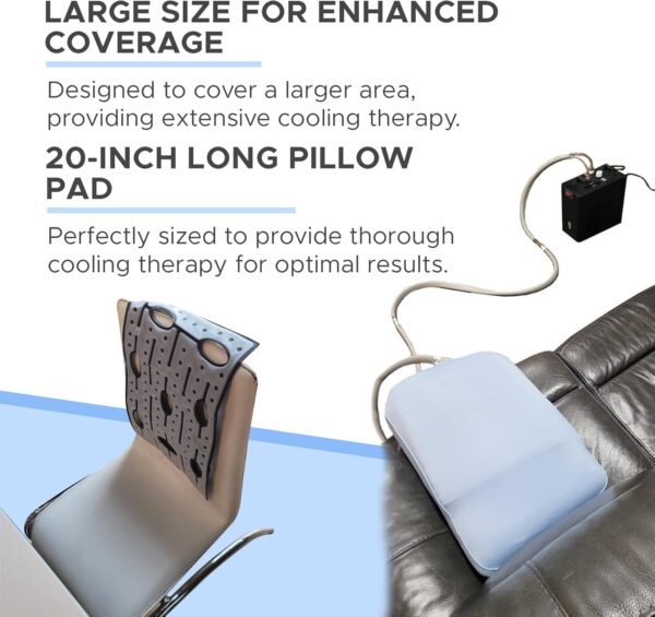 SLUSH BOX 20-Inch Pillow-Compatible Therapy Pad - Flexible Cooling Pad for Back, Neck & Chronic Pain Relief - Image 6